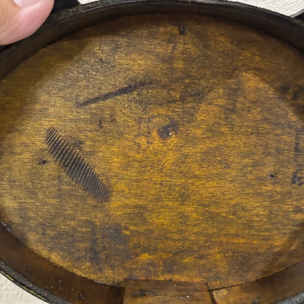 Vintage Leather and Wood purse